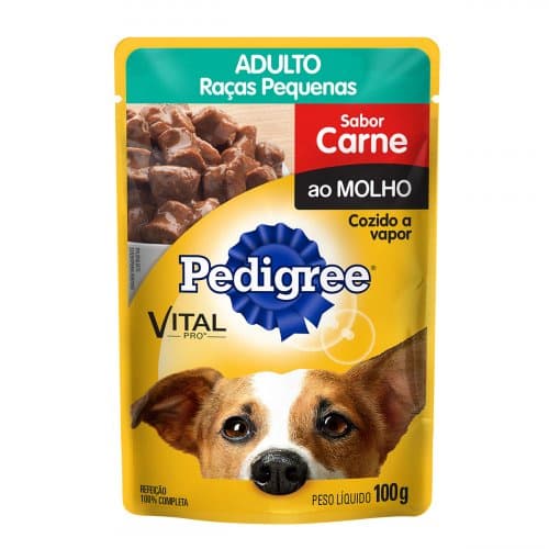 Ração Úmida para Cachorro Carne com Molho Sachê Pedigree