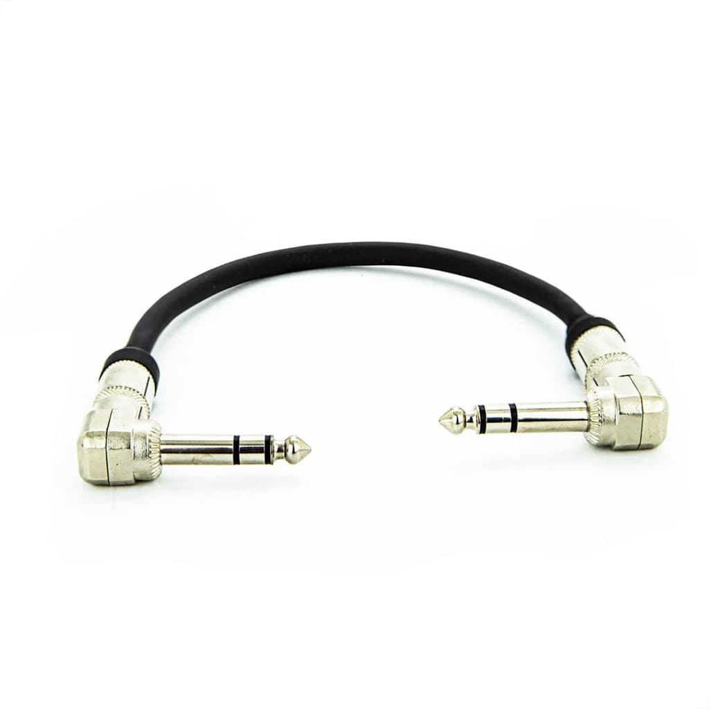 Cabo Adaptador P10 90º X P10 90º Estereo - 30 Cm