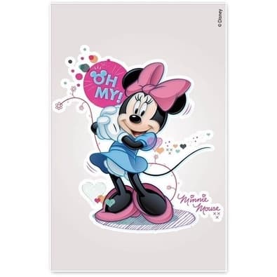 Adesivo Texturizado Transparente Para Decorar - Minnie