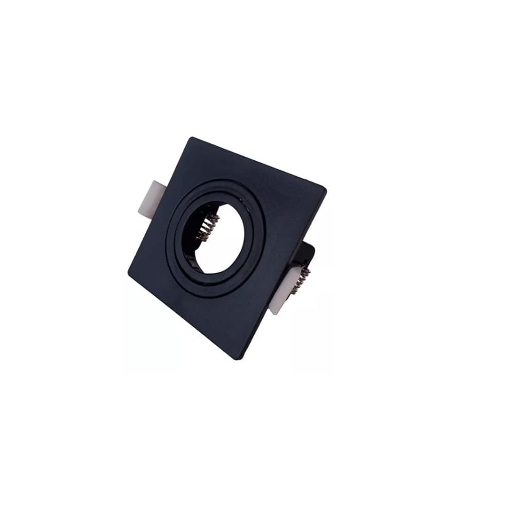 Embutido Quadrado Face Plana Mini Dicroica PT 70X70X35MM - SaveEnergy