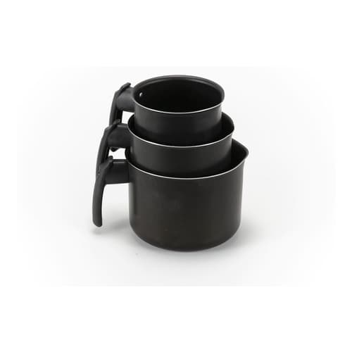 Conjunto De Canecos 3 Peças Com Alça Reforcada P/ Leite Café