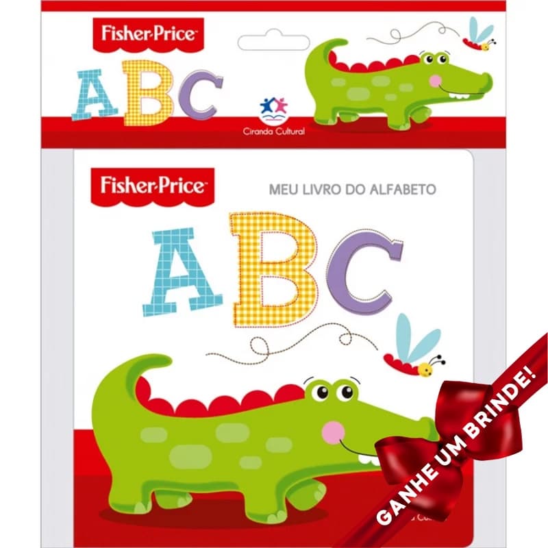 Livro Banho Fisher-Price - Alfabeto Ciranda Cultural Crianças Filhos Infantil Desenho História