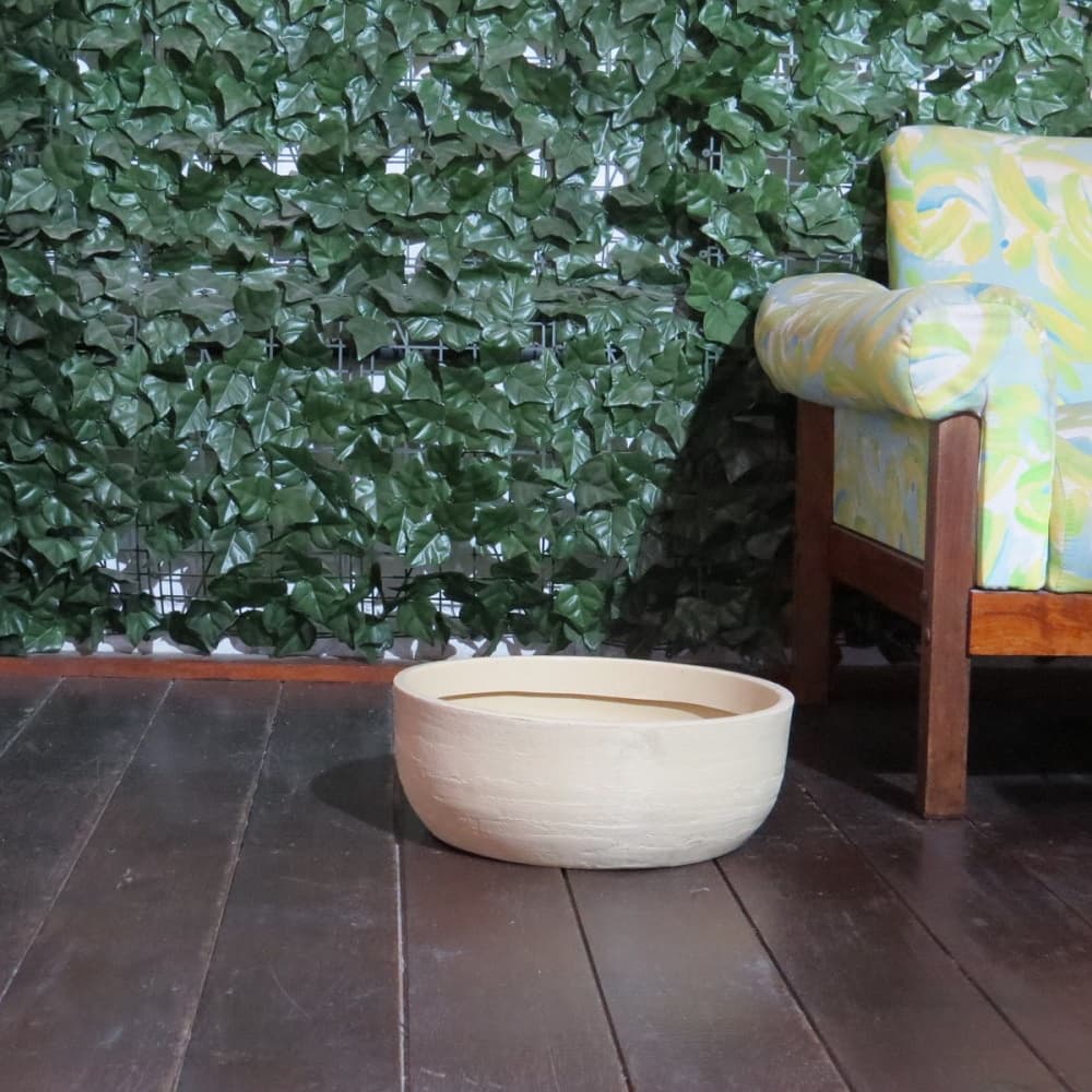 Vaso Plantar Orquidea Sunpatiens Suculentas Decorar Bacia Cuia Polietileno 35x15