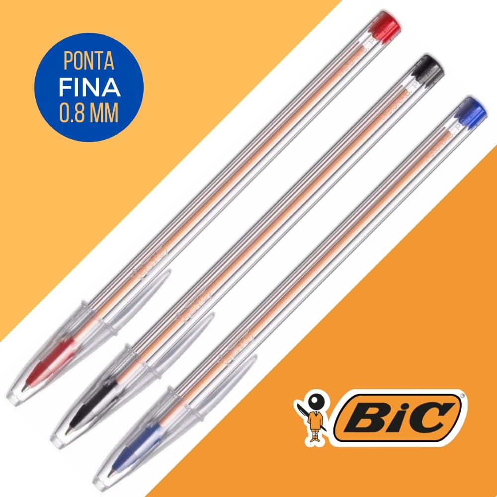 Kit Caneta Bic Cristal esferográfica 0.8mm