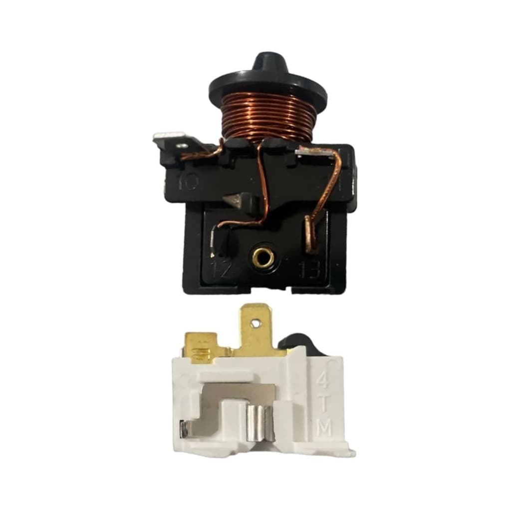 Kit Rele e Protetor Térmico 1/4 220v Magnético Geladeira Freezer Para Compressor Embraco Hulter