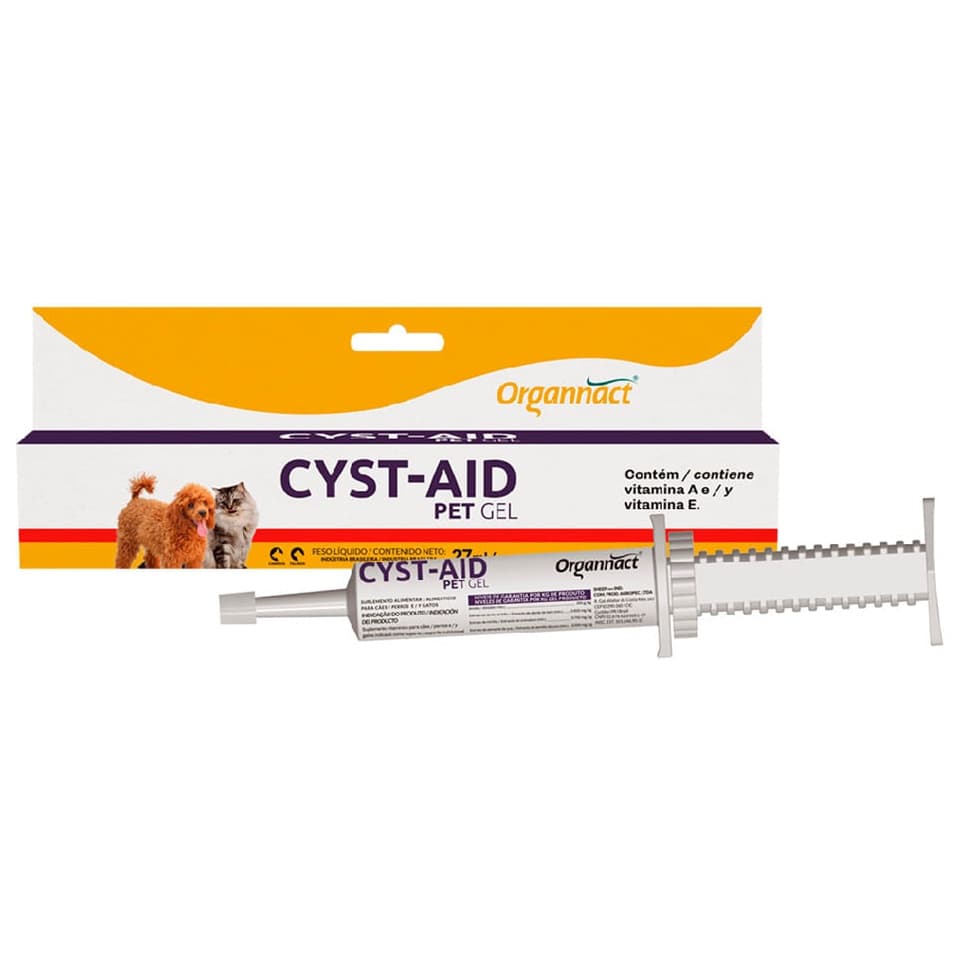 Cyst Aid Pet Gel Organnact Suplemento Renal Para Cães Gatos