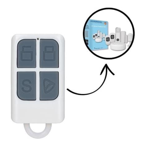Controle Remoto Rf 433mhz 4 Botões Central Alarme Automação