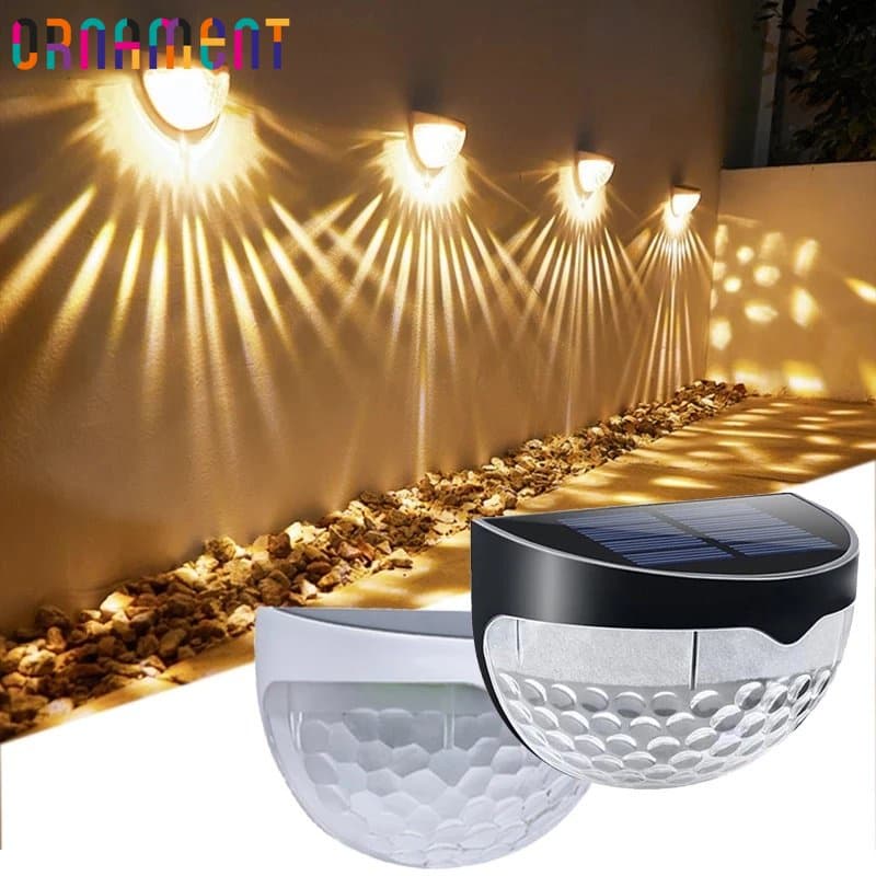 Iluminação Noturna Sem Fio Com Energia Solar/Caminho Ao Ar Livre Lâmpadas Noturnas De Segurança À Prova D'água Para Jardim , Pátio Garagem