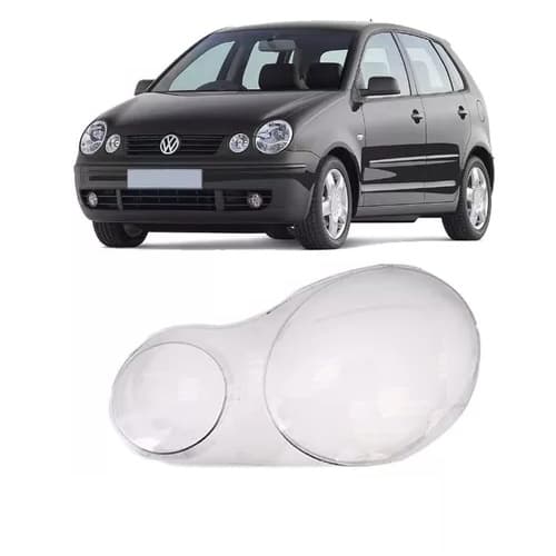 LENTE FAROL ESQUERDO VOLKSWAGEN POLO 2003/2006