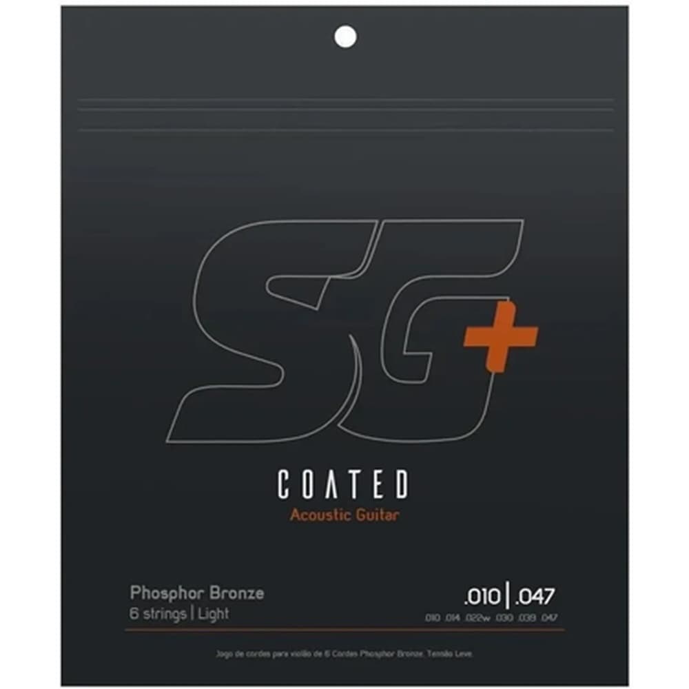 ENCORDOAMENTO SG+ P/VIOLAO REVESTIDO 010 BRONZE FOSFORO 0.010 - 0.047