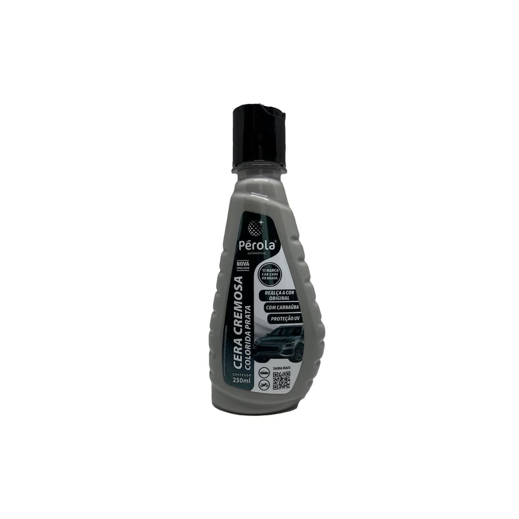 Cera cremosa automotiva Pérola 250 ml- Prata