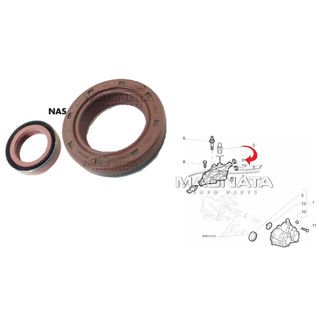 Retentor Haste Seletora Grand Siena Novo Palio Fiat 500