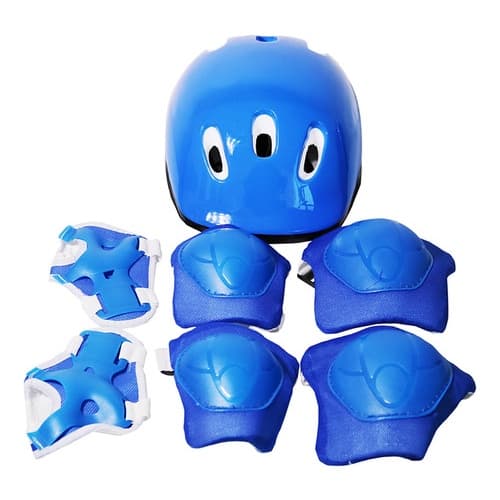 KIT DE PROTEÇÃO INFANTIL CAPACETE COTOVELEIRA JOELHEIRA BW106