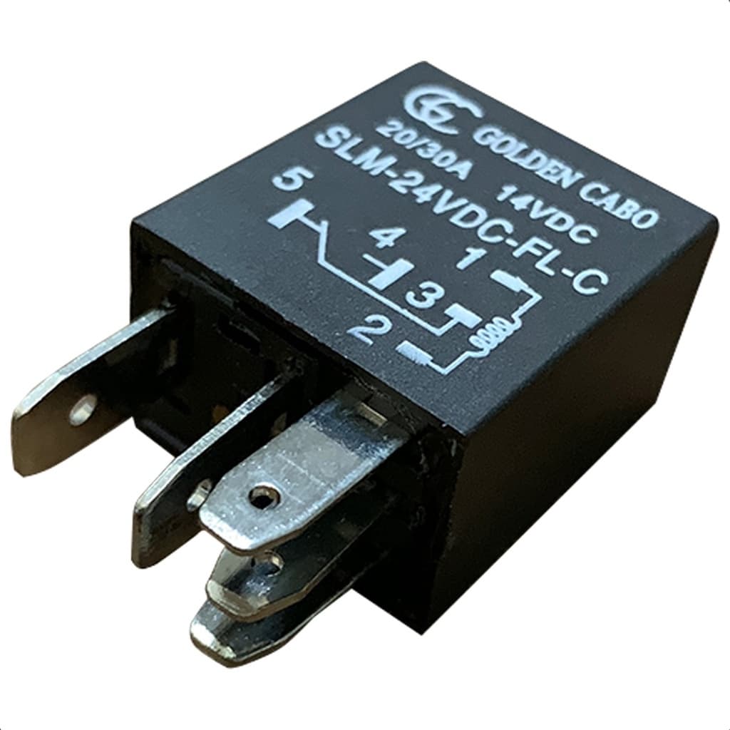 Rele Automotivo Auxiliar Universal GC 5 Pinos 40a Amperes 24v Volts