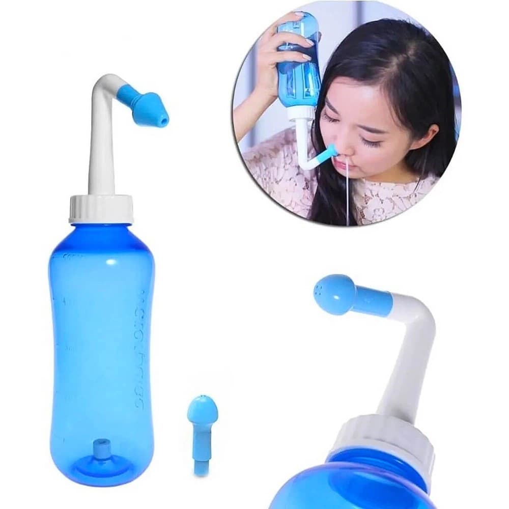 Higienizador Nasal Lavador Lavagem de Nariz Ducha Nasal Sinusite 2 Bicos