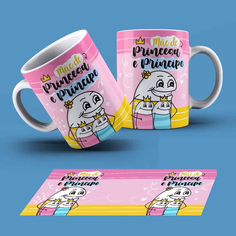 Caneca Flork Tema Mãe Personalizada Com Nome Ref (31736)