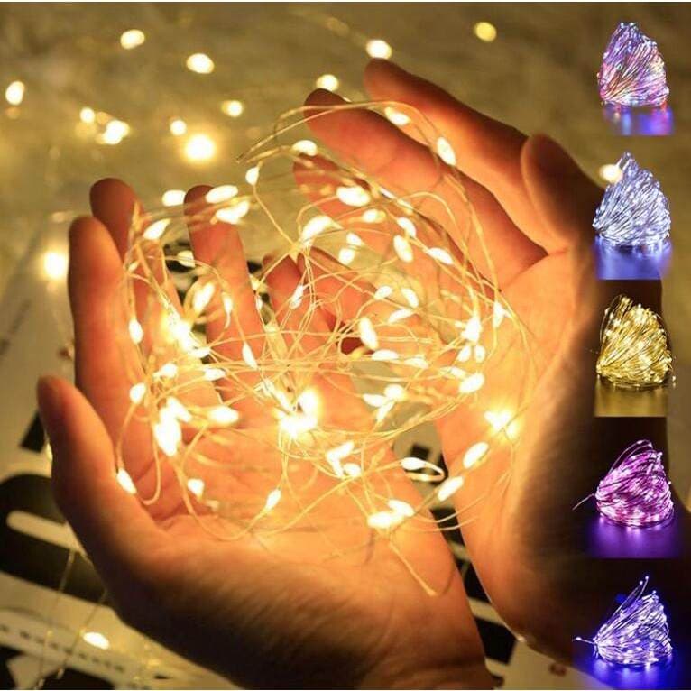 LED lâmpada fio bateria-1-3m fio de cobre decorativo/várias cores com/prata/pisca pisca natal/lâmpada led/fio de fada
