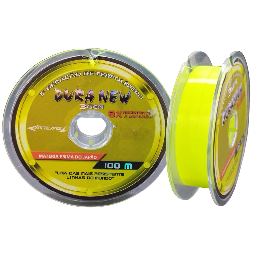 Linha Monofilamento Artemis Dura New 100m - Amarelo