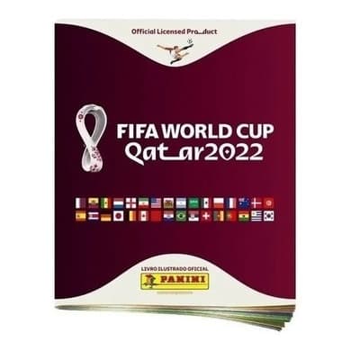 Álbum Capa Cartão Copa Do Mundo Qatar Oficial 2022