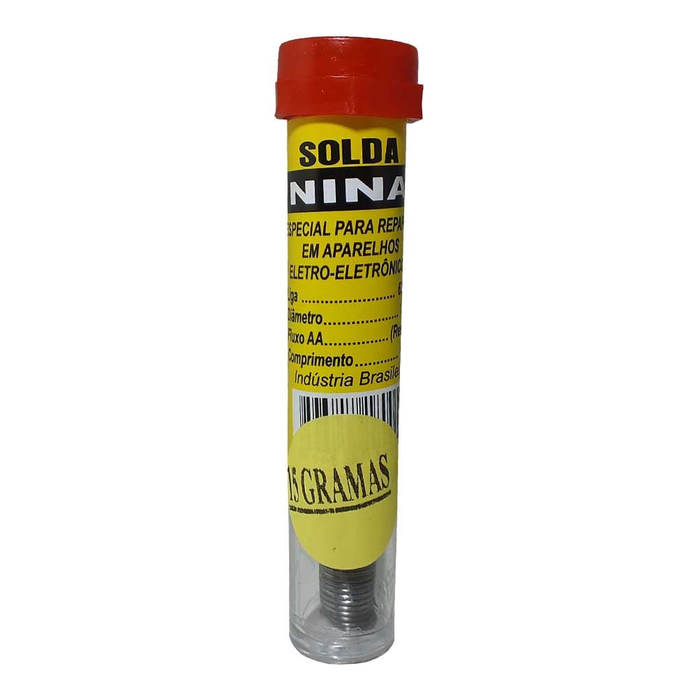 Tubo Estanho Para Solda 63x37 15 Gramas 1mm