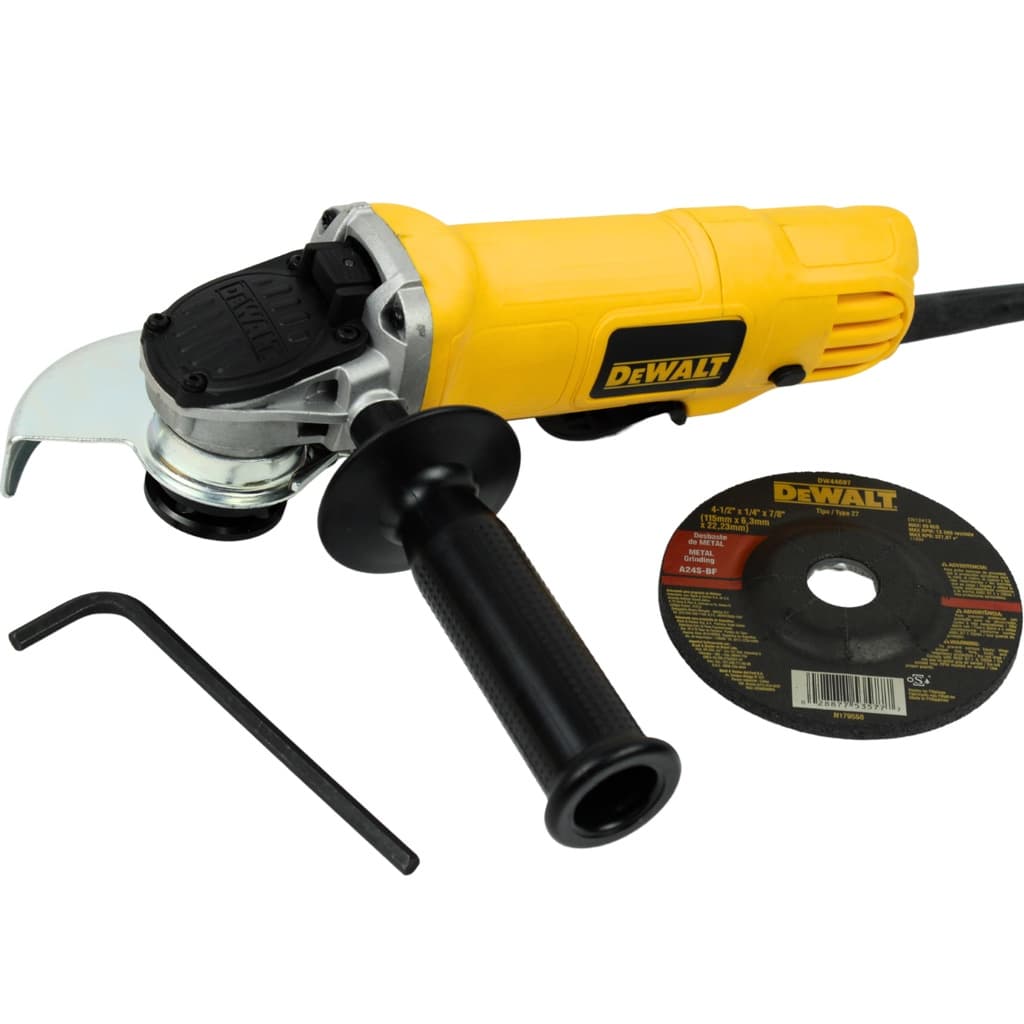 Esmerilhadeira Angular Dewalt Dwe4120 De 50 hz/60 hz Amarela 900 W 220 V + Acessório