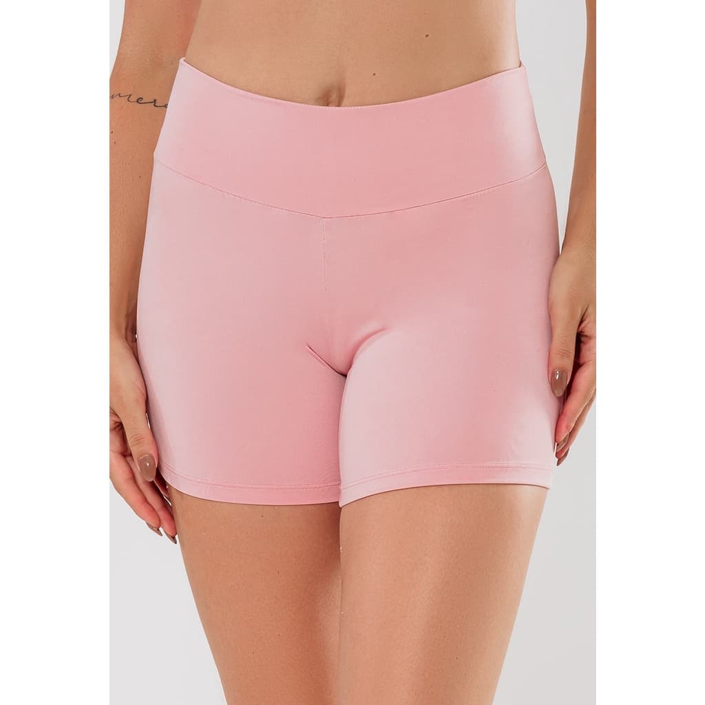 Short Curto Academia Bermuda Feminina Cintura Alta Moda Fitness Legging