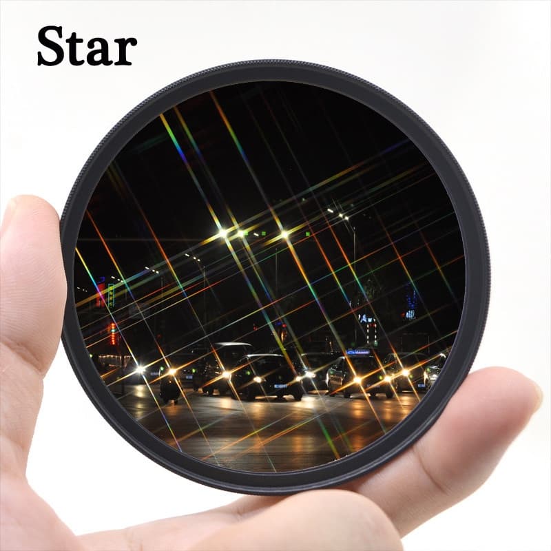 Filtro Estrela KnightX 4/6/8 Pontos Starburst 49 52 55 58 62 67 72 77 mm