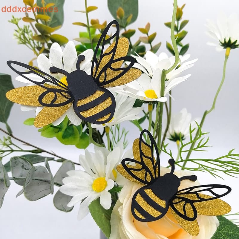 [Ddddxcemmes] 12pcs 3D Autocolantes De Parede De Abelhas De Camada Dupla Sala De Estar Festa De Casamento Decoração Crianças De Casa De Bricolage