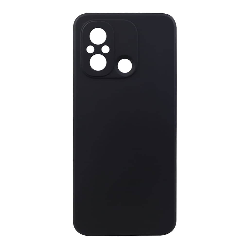 Capa Aveludada Preta + Película De Hydrogel HD Compatível Para Redmi 12C Tela 6.71