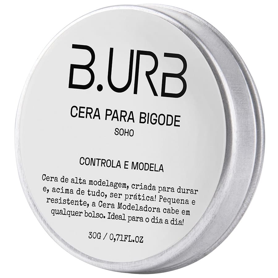 Cera Para Bigode Soho Controla e Modela 30g Barba Urbana B.URB