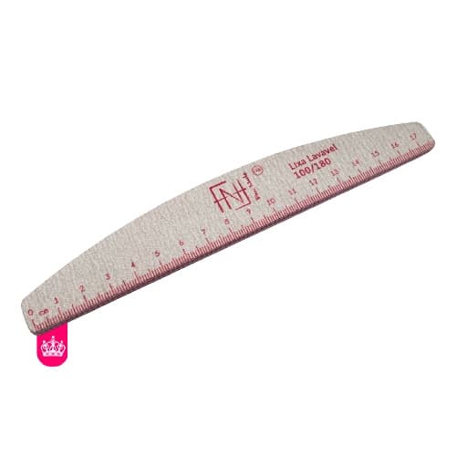 Lixa Com Regua Lavavel Boomerang 100 / 180 - Fan Nail