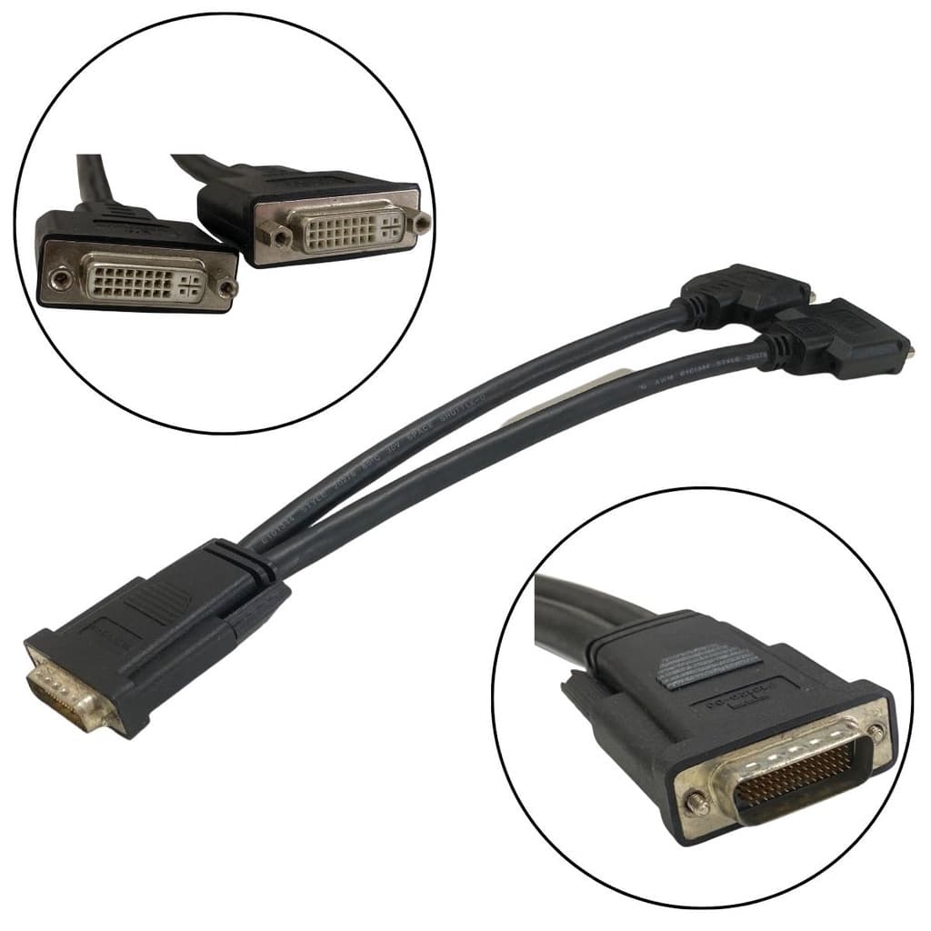 Cabo Adaptador Matrox Lfh 60 Pinos p/ 2 Dual Link Dvi