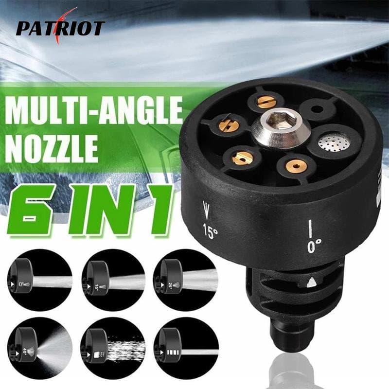 Cabeça De Pulverização De Limpeza Por Pressão Universal/Seis Em Um Bocal De Carro/Acessórios Ajustáveis Multi-Funcionais De Jardim/Ferramenta Automática