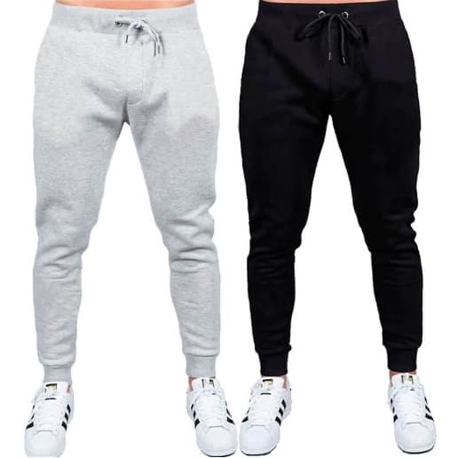 Kit C/ 2 Calças De Moletom Peluciado Masculina Estilo Jogger Calça Inverno Estilo Jogger