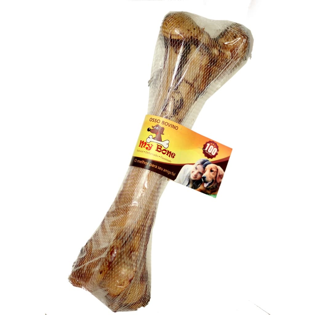 03 UNID - Osso Fêmur Bovino Desidratado Defumado - MY BONE - "Canelão"
