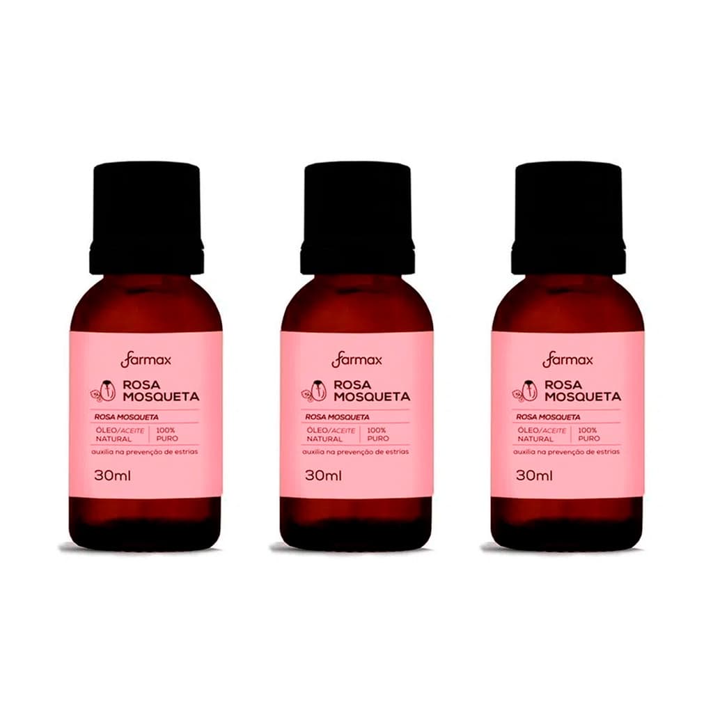 Farmax Kit 3un Farmax Óleo Rosa Mosqueta - 30ml