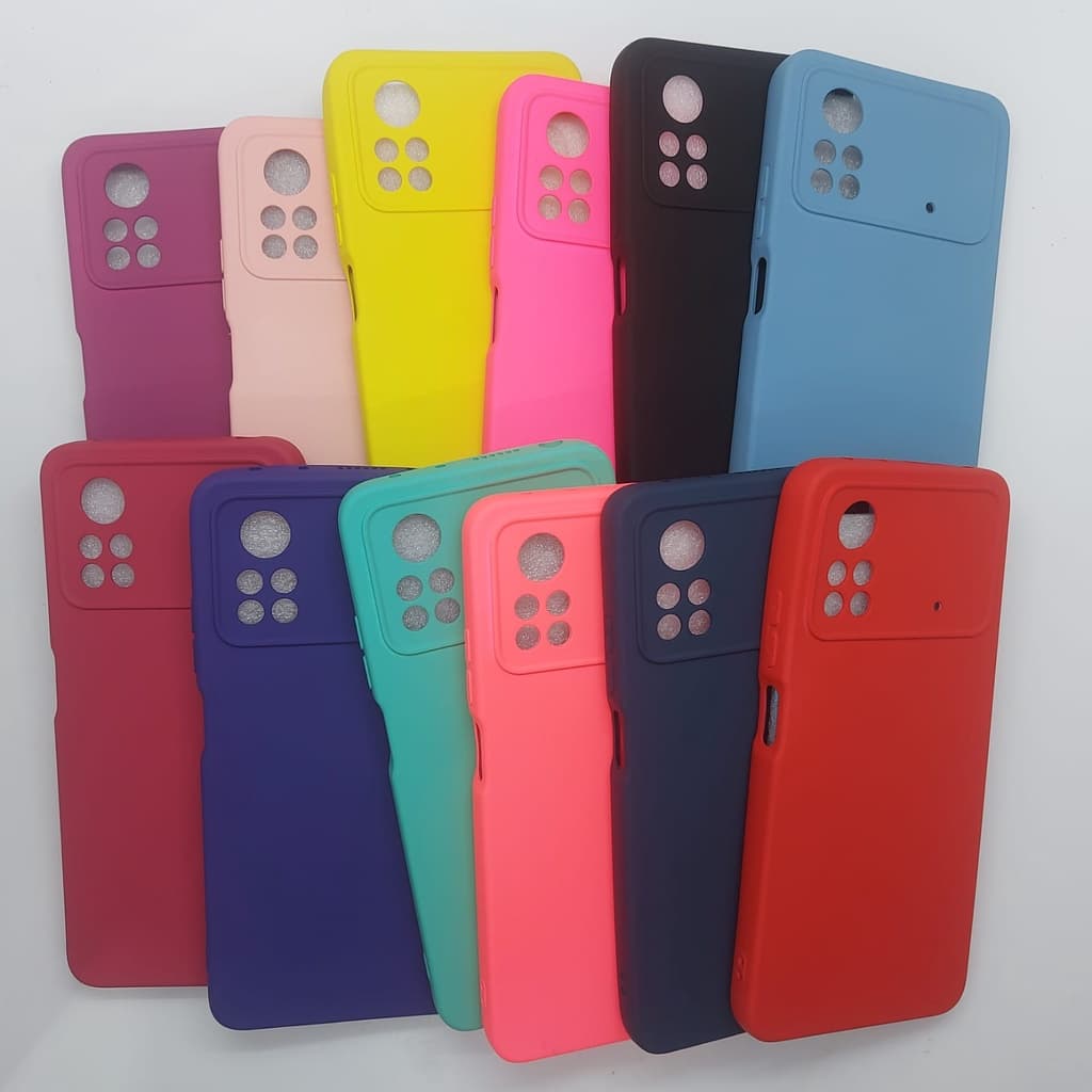 Capa Case Para Xiaomi Poco X4 Pro de Silicone com Interior Aveludado
