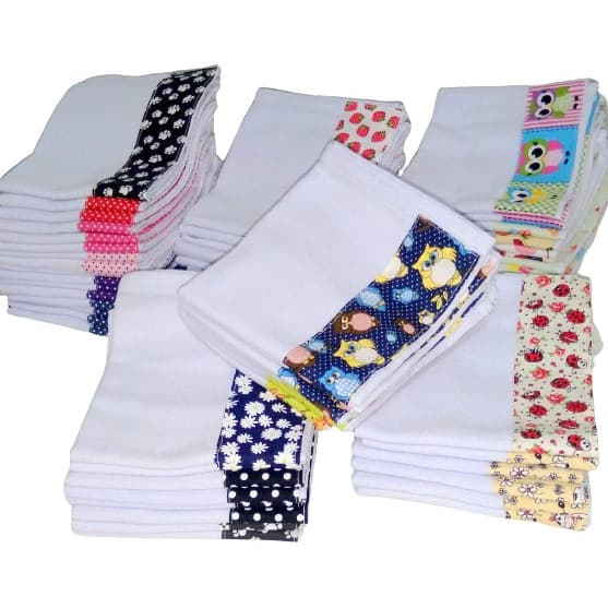 Kit 20 Panos de Prato Bainha 41cm x 66cm - PPBNH0005