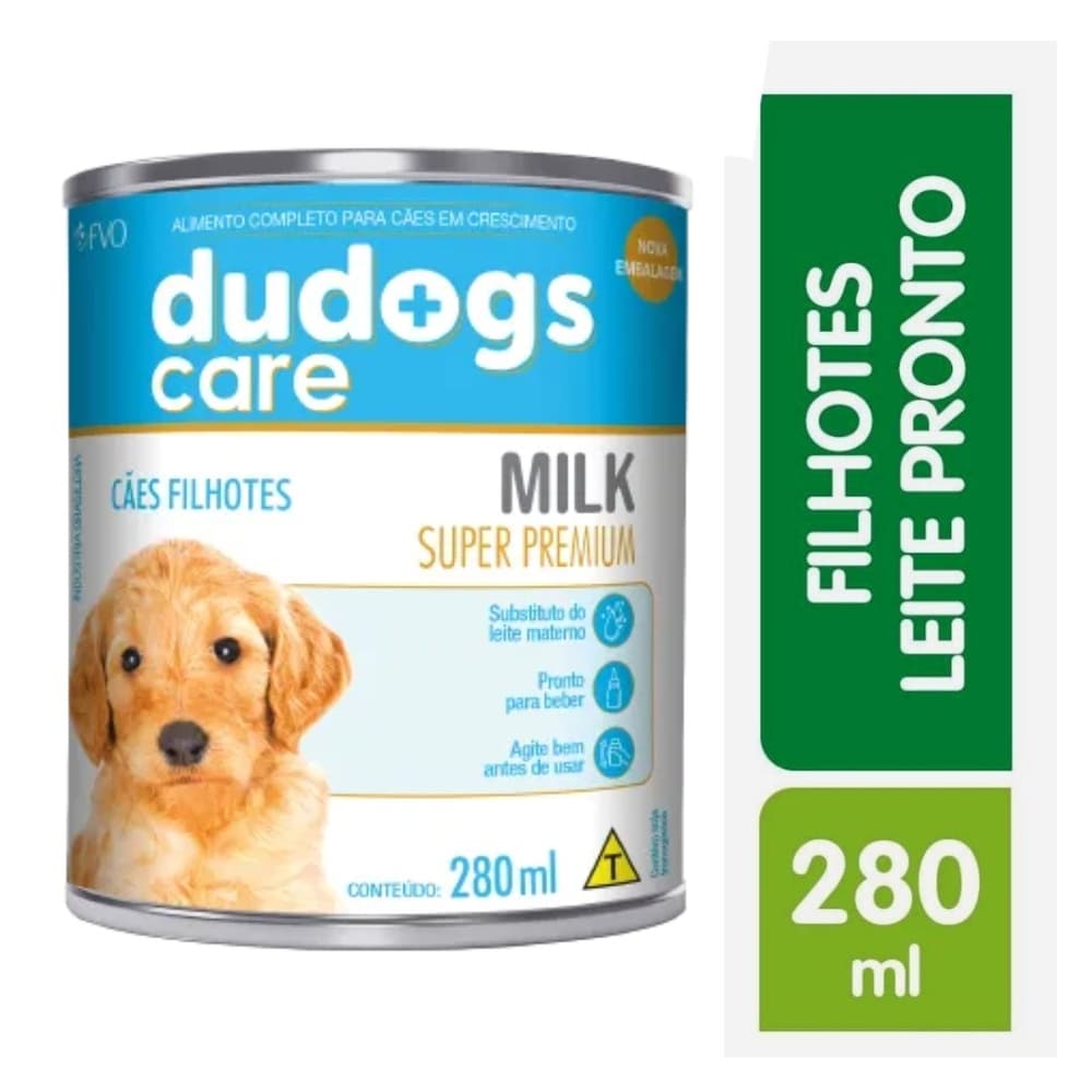 Leite Pronto para Filhotes Super Premium Dudogs Care 280Ml