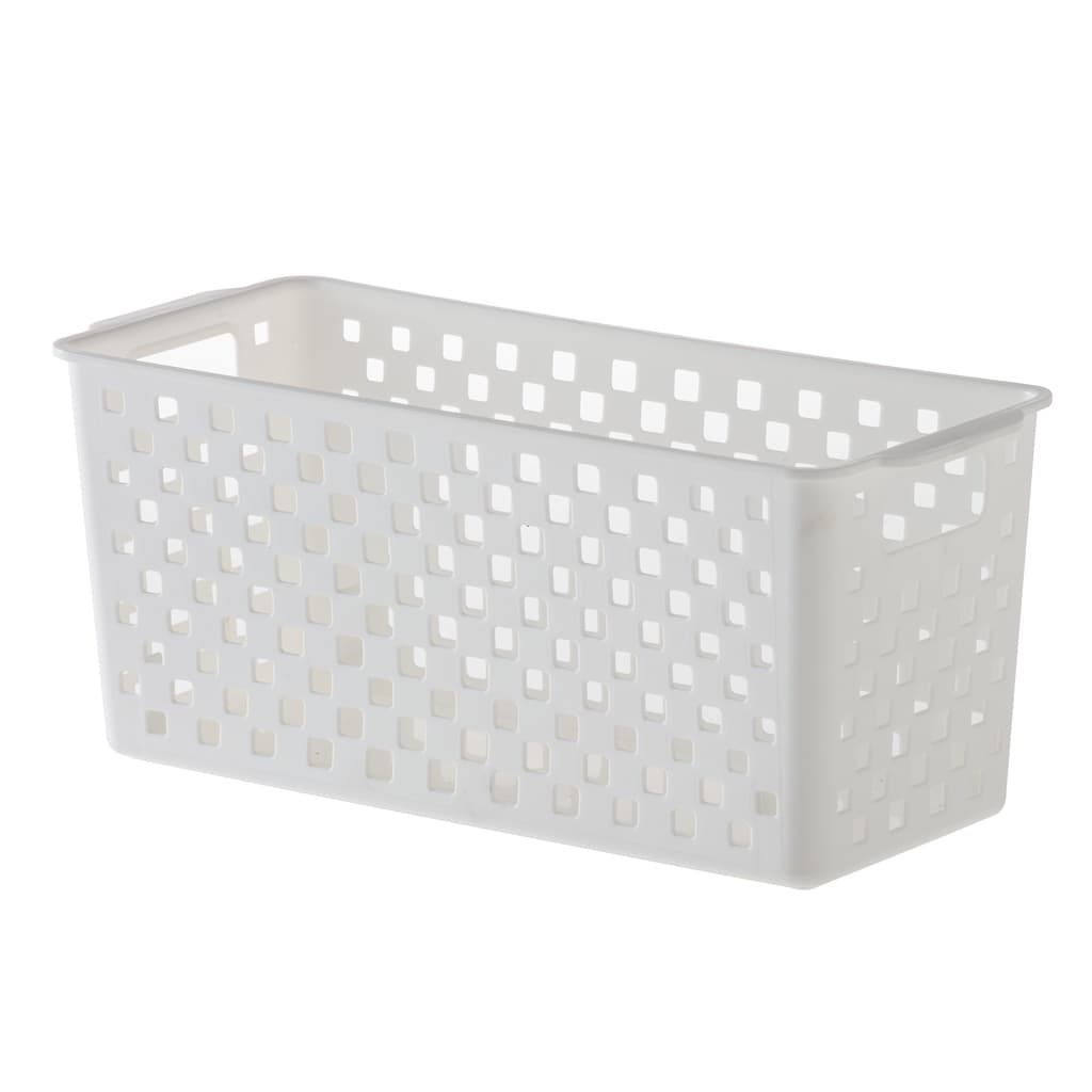 CESTO ORGANIZADOR QUADRATTA 27X12X12 BRANCO - REF 893 Paramount