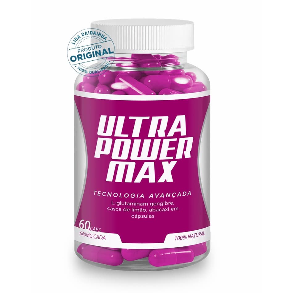 Ultra Max Power - 60 Cápsulas - Energia e Disposição - Suplemento de Alta Performance