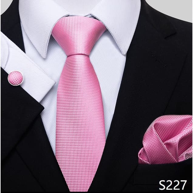 Luxuoso Lenço De Alta Qualidade De Venda A Quente Gravata Conjunto De Bolso Natal Azul Masculino-Gravatas