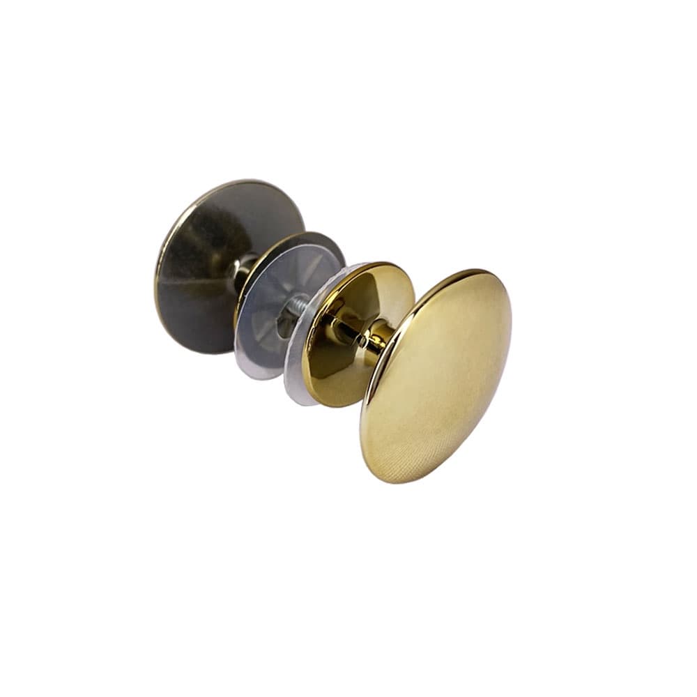 Puxador Para Box Porta Vidro Blindex Redondo Dourado Brilho
