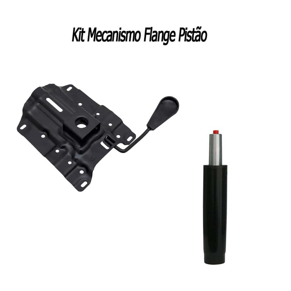 Kit  Base Flange Universal para Cadeira de Escritório e Pistão ajustavel