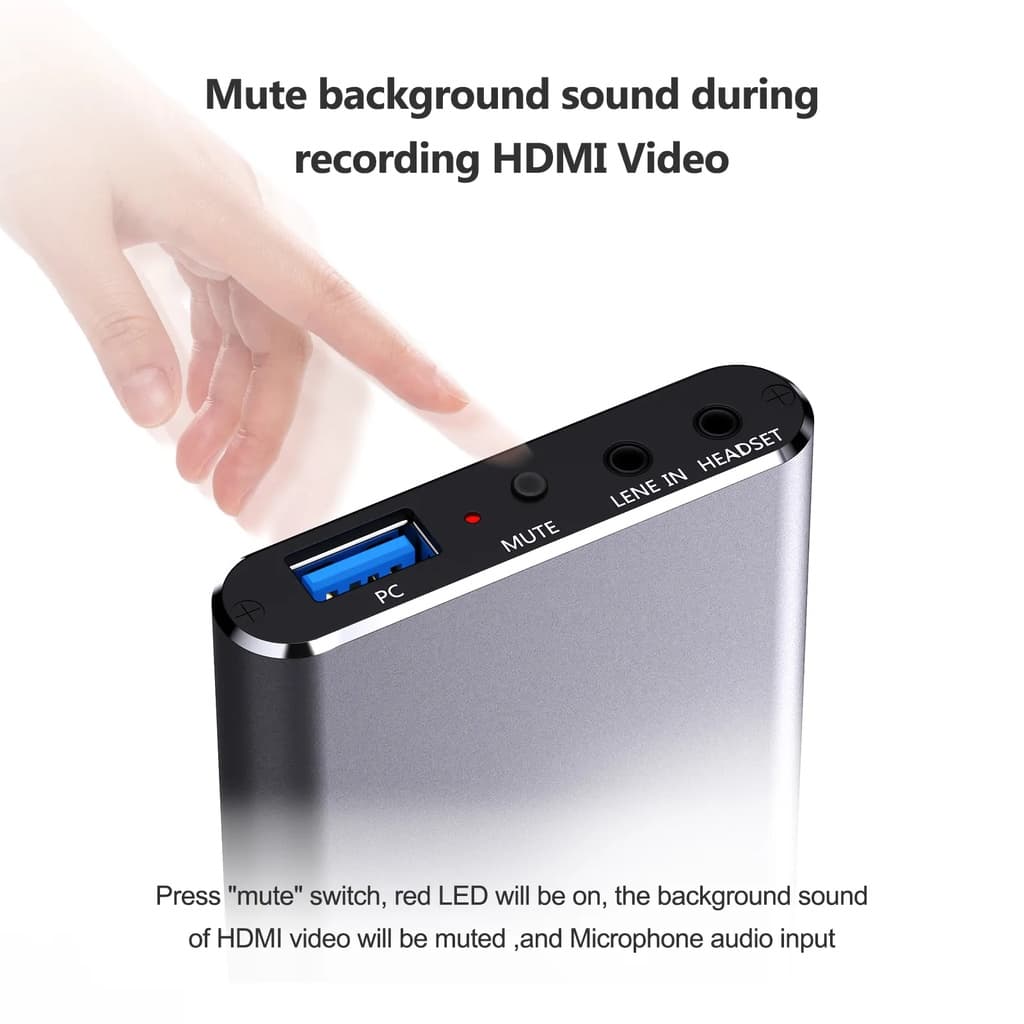 Ezcap371 4K 60hz Loop Out UVC Real USB 3.0 HDMI Placa De Captura De Vídeo 1080p60fps Full HD Gravação Transmissão Ao Viv