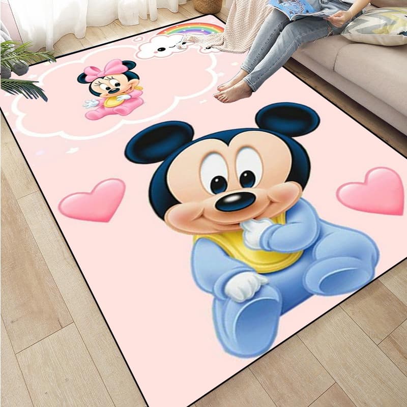 Tapete De Desenho Animado Disney Mickey Minnie Para Quarto Infantil Ou Sala De Estar 98