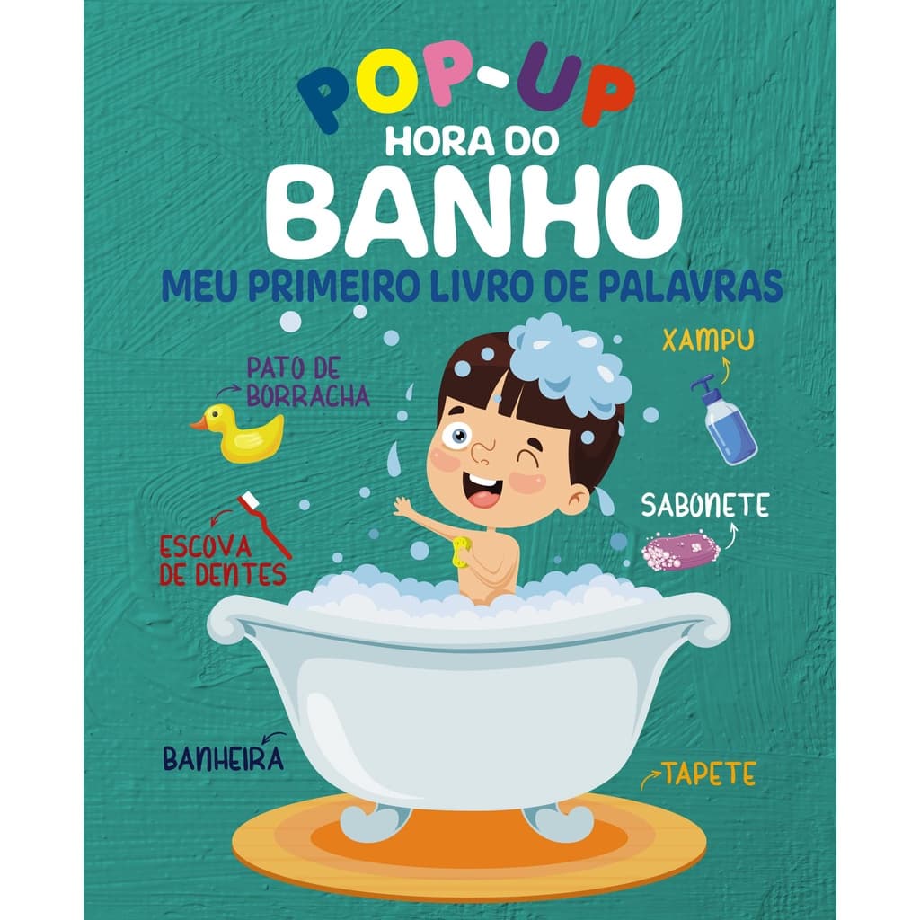 Pop-Up: Hora do banho - Meu primeiro livro de palavras - Capa dura - On Line Editora