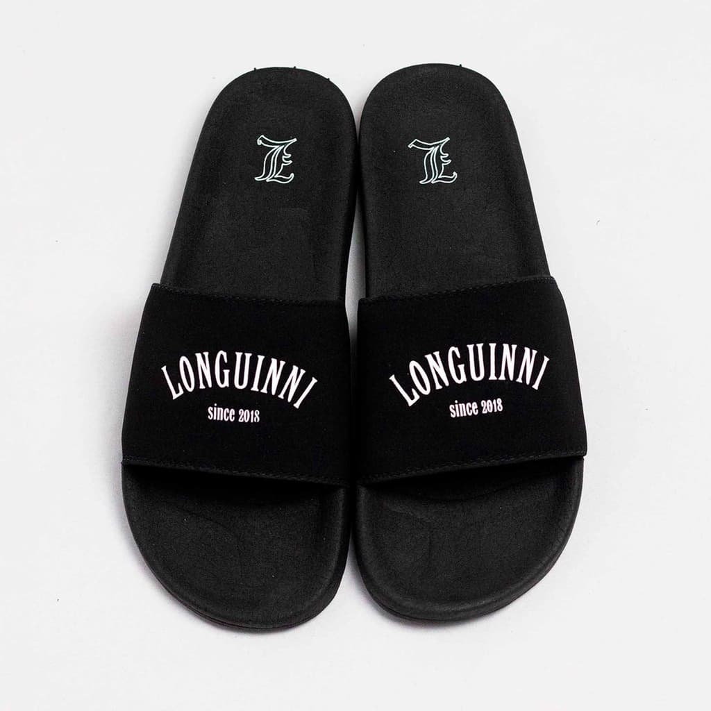 Chinelo Slide Longuinni Style Preto