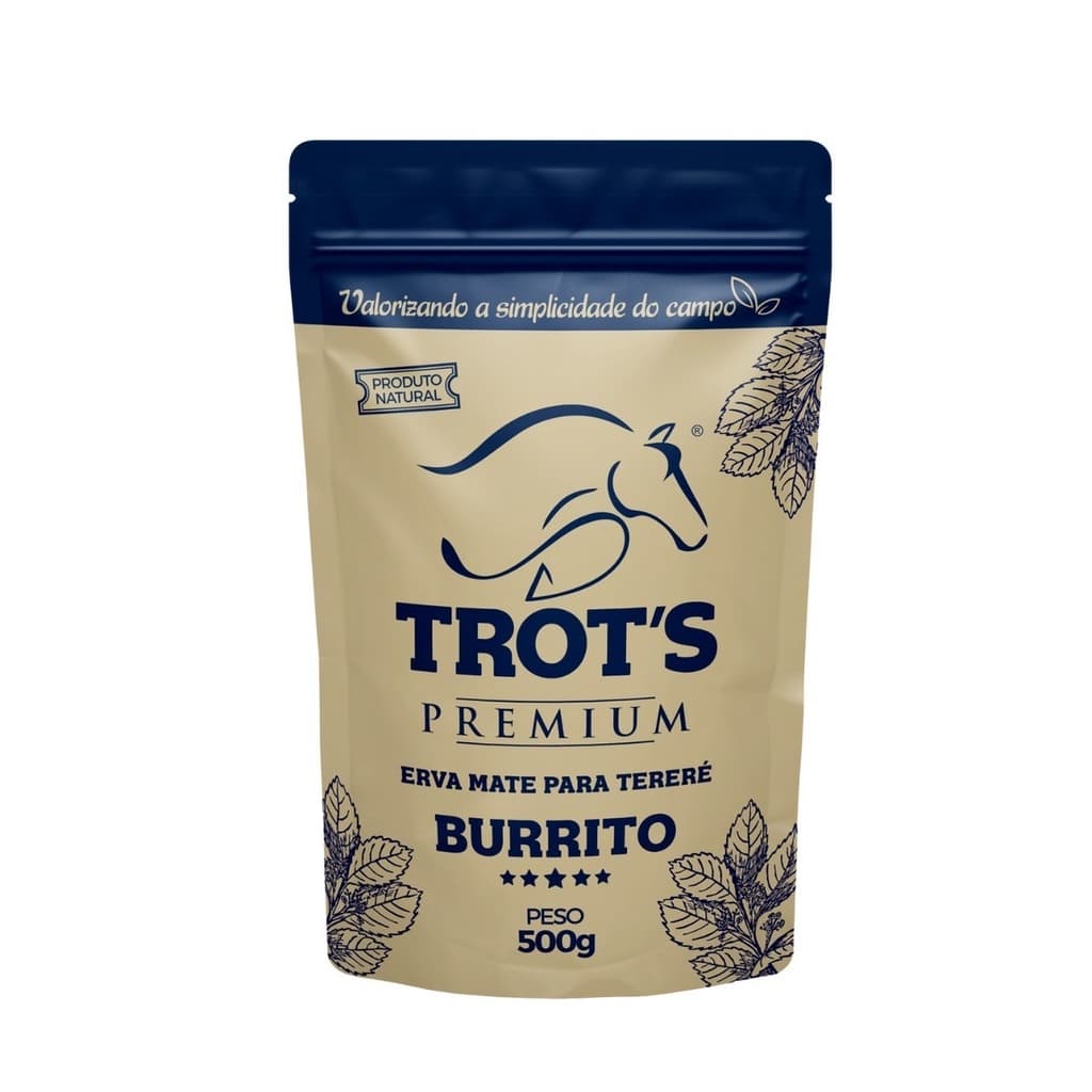 Erva Mate Tereré Premium Trot's 500g Sabor Burrito
