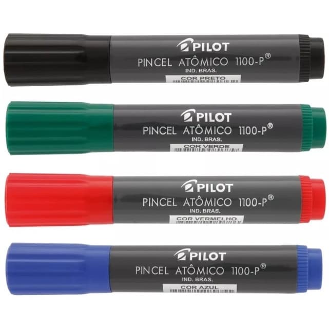 Kit com 4 Pincel Atômico 1100 Pilot